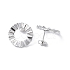 Non-Tarnish 304 Stainless Steel Stud Earring Finding EJEW-I285-21P-2