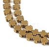 Electroplated Synthetic Non-magnetic Hematite Beads Strands G-J211-A06-02-2