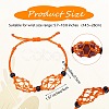 Adjustable Braided Nylon Cord Macrame Pouch Bracelet Making AJEW-SW00013-14-2