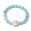 Summer Beach Natural Shiva Eye Shell Bead Bracelets X-BJEW-JB10313-03-3
