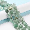 Raw Rough Natural Green Aventurine Beads Strands G-B065-C18-2