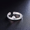 SHEGRACE Cute Design Rhodium Plated 925 Sterling Silver Ring JR123B-2