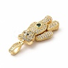 Rack Plating Brass Micro Pave Cubic Zirconia Pendants KK-G456-24G-4