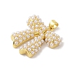 Rack Plating Brass ABS Pearl Pendants X-KK-S380-05G-2
