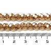 Electroplate Transparent Glass Beads Strands EGLA-A035-T6mm-A04-4