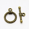 Tibetan Style Alloy Toggle Clasps LS-TIBE-EA9138Y-AB-FF-1