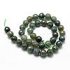 Natural Moss Agate Beads Strands G-D840-25-10mm-2