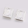 Brass Photo Locket Pendants KK-P149-01S-1