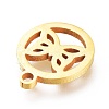 Ion Plating(IP) 304 Stainless Steel Charms STAS-A047-11G-3