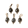 Natural Labradorite Faceted Pendans KK-L218-004G-02-1