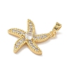 Brass Micro Pave Cubic Zirconia Pendants KK-K305-11D-G-2