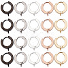 20Pcs 5 Style Stainless Steel Huggie Hoop Earrings Findings STAS-SC0004-51-1