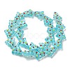 Handmade Bumpy Glass Beads Strands LAMP-F032-08N-2