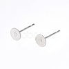 Non-Tarnish 304 Stainless Steel Stud Earring Findings A-STAS-D448-088P-5mm-1