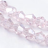 Transparent Electroplate Glass Beads Strands GLAA-F029-2mm-A26-3