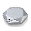 Electroplated Terahertz Stone Pendants G-P545-B01-P-2