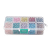 10 Colors Transparent Spray Painted Glass Beads DGLA-JP0001-11-6mm-2
