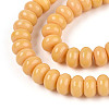 Opaque Solid Color Glass Beads Strands GLAA-ZX008-8mm-18Y-3