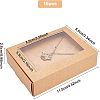 Foldable Drawer Type Creative Kraft Paper Box CON-WH0077-12-2