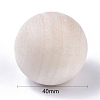Unfinished Wood Beads X-WOOD-T014-40mm-3