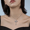 64Pcs 8 Style Tibetan Style Alloy Pendants FIND-SZ0002-81-6