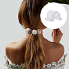 1000Pcs AS Plastic Base Buckle Hair Findings FIND-FH0011-19A-6