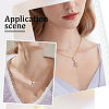 10Pcs Rack Plating Brass Micro Pave Cubic Zirconia Snap on Bails KK-BBC0008-87-5