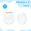 100Pcs Acrylic Slotted Display Stands ODIS-GA0001-80-2