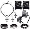 PU Leather Rivets Bracelets Bracelets AJEW-UN0002-02-1