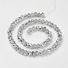 Electroplate Glass Bead Strands GR3x2MMY-07S-3