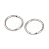 Tarnish Resistant 304 Stainless Steel Saw Cut Open Jump Rings STAS-N015-04-10x1mm-1