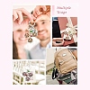 Christmas Snowflake Alloy Rhinestone Keychain KEYC-YW00108-01-6