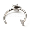 Non-Tarnish 304 Stainless Steel Eyebrow Ring AJEW-H140-04P-3