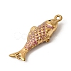 304 Stainless Steel Enamel Fish Connector Charms STAS-B128-55G-03-2