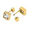 Ion Plating(IP) 304 Stainless Steel Ear Plugs Gauges EJEW-H012-15G-3