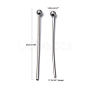 Tarnish Resistant 304 Stainless Steel Ball Head Pins X-STAS-M010-25mm-01-5