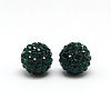 Polymer Clay Rhinestone Beads RB-A053-6mm-08-1