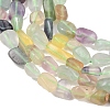 Natural Colorful Fluorite Beads Strands G-P497-01C-18-5