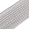 Non-Tarnish Unisex 304 Stainless Steel Rope Chain Necklaces STAS-D0002-33P-2