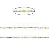 Brass Handmade Beaded Chains CHC-P011-E01-G-2