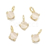 Brass Cat Eye Pendants KK-C251-09A-G01-1