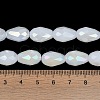 Opaque Solid Color Electroplate Glass Beads Strands EGLA-N013-J8mm-B03-4