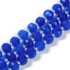 Natural Blue Agate(Dyed & Heated) Beads Strands G-H057-A14-02-2