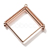 Alloy Open Back Bezel Pendants PALLOY-I223-08RG-1