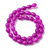 Natural Dyed White Jade Beads Strands G-H343-C01-01-3