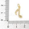 Brass Pave Cubic Zirconia Pendants KK-U062-29G-2