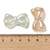 Bowknot UV Plating Luminous Rainbow Iridescent Acrylic Beads LACR-R001-03A-6