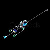 Moon & Star Alloy Hanging Ornaments HJEW-TADJ0023-3