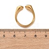 304 Stainless Steel Pave Cubic Zirconia Cuff Open Rings for Women RJEW-K319-02B-G-3
