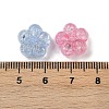 Transparent Crackle Acrylic Beads OACR-B031-21-4